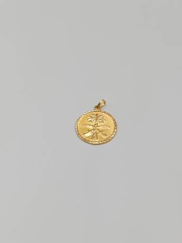 Logo Pendant 21K Gold