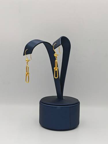 حلق ذهب صافي عيار 21