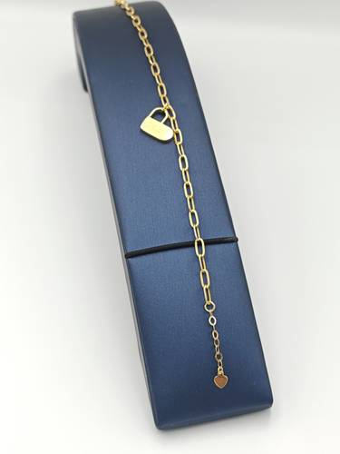Paper Clip Bracelet 18K