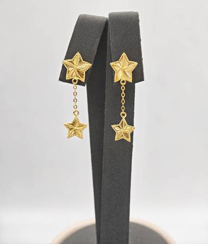 Dangling Earring 21k Gold