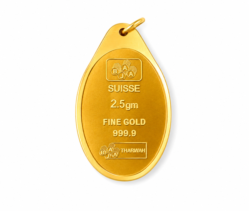 Gold Bar Pendant 2.5 gram 24k