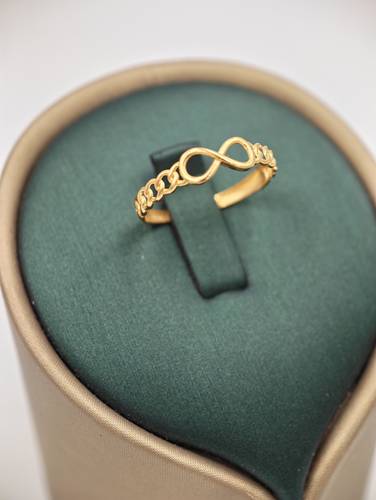 Infinity Ring 21k Gold