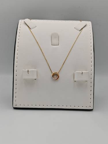 Three Tone Necklace 18K Gold