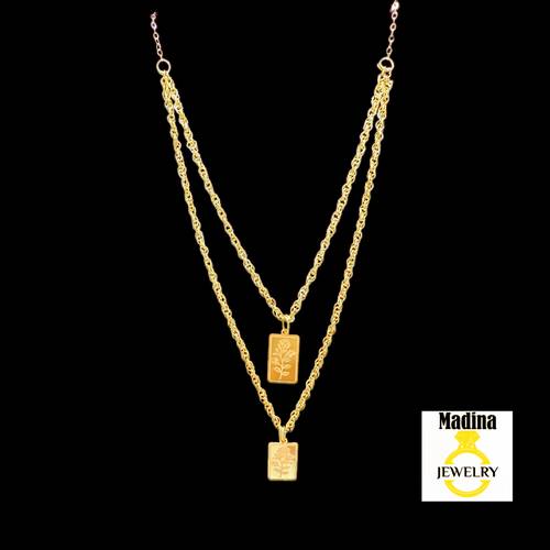 Tow layers 21k Necklace