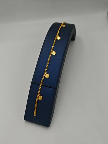 Gold Coin Bracelet 21K