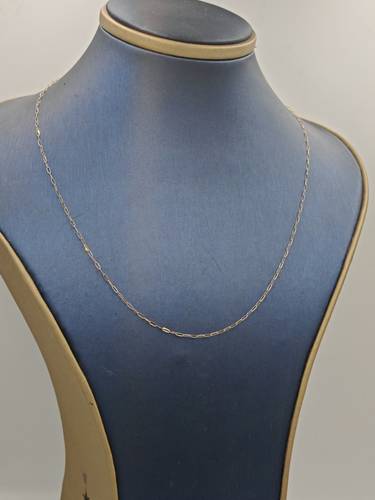 Paper Clip necklace 18k Gold