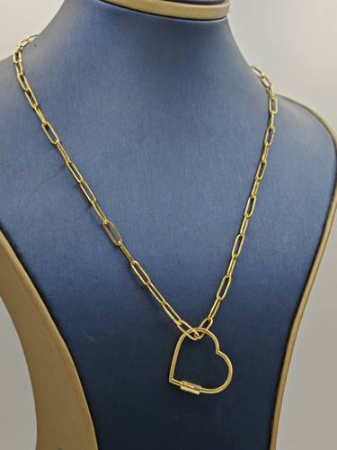 Paper Clip necklace 18K Gold