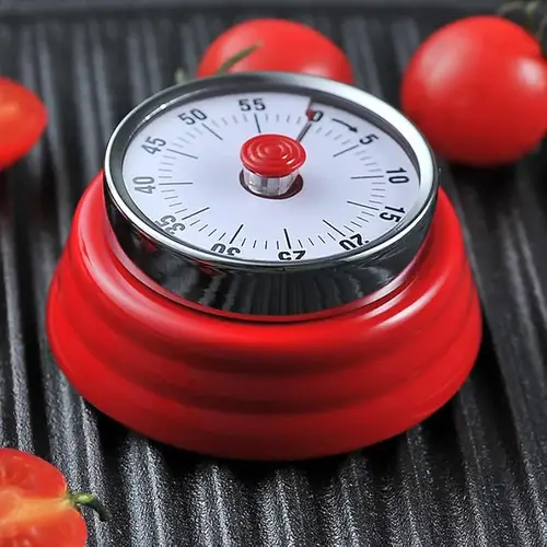 ساعه يدويه للعد التنازلي (٦٠ دقيقه) بمثبت مغناطيسي.