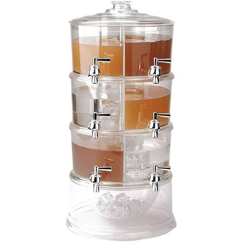 عبوة مشروبات اكليرك مقسمة مزودة يمخزن ثلجي.