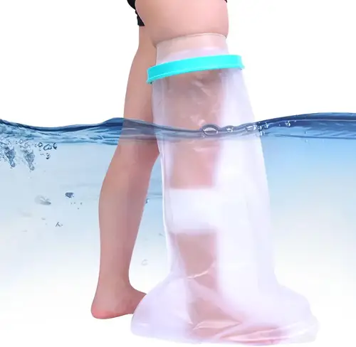  غلاف يحمي الساق من البلل أثناء الاستحمام.