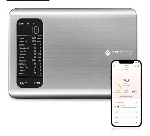 لخسارة الوزن!✨️ ميزان لحساب السعرات الحرارية للاكلات بعد وزنها حيث يتم إدخال نوع الاكل ويقوم الميزان بحساب الوزن والسعرات(يدعم اللغه الانجليزيه فقط)  