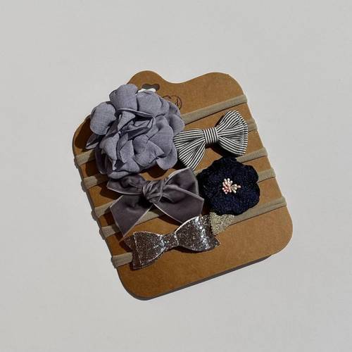 طقم 5 اطواق شعر
