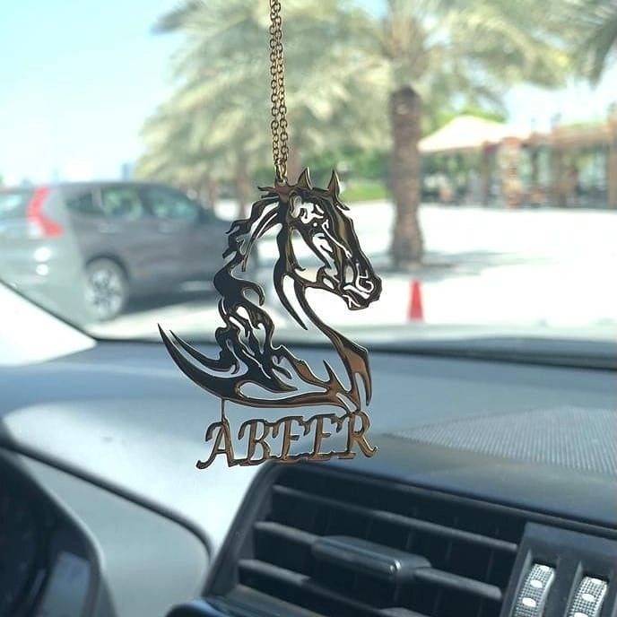 تعليقة مرايه خيل نقش حسب الطلب