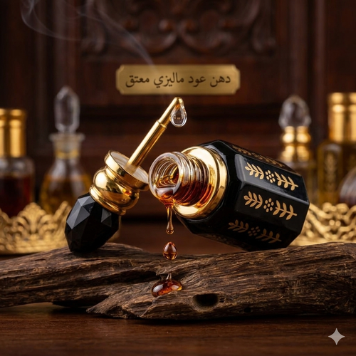 دهن عود ماليزي   ( بيور ) معتق  قديم  ربع تولة