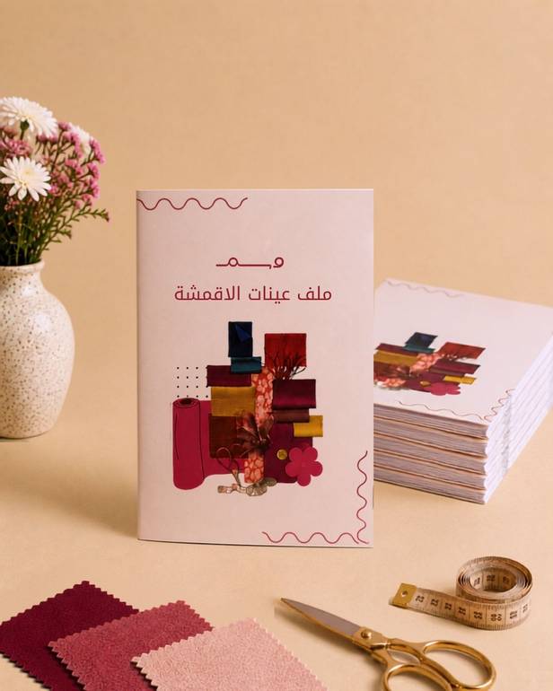 دفتر عينات الاقمشة مطبوع