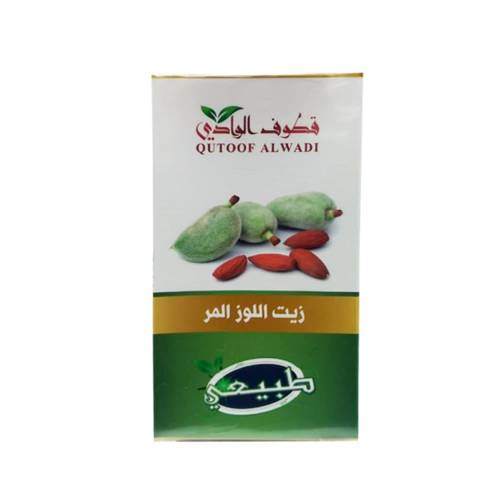 زيت اللوز المر  الطبيعي للشعر والبشرة من قطوف الوادي 125مل