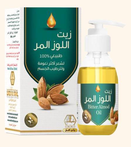زيت اللوز المر من وادي النحل 125مل