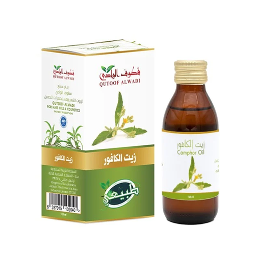زيت الكافور  الطبيعي للشعر والبشرة من قطوف الوادي 125مل