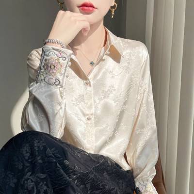Spring Vintage Blouse Women Clothing Womens Tops Casual Shirt Fashion Clothes Long Sleeve Streetwear Autumn Elegant Ethnic&nbsp;Style