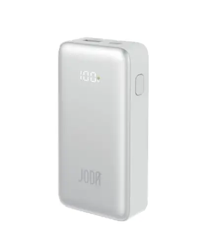 جودا TURBO 10 باور بنك 10000 ملي امبير 30 واط بتقنية ال PD فضي- JD-PB013