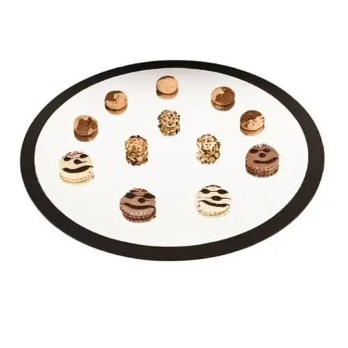 مرايا عرض طعام دائرية 