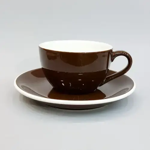 #EG150-BN؛ كوب قهوة وصحن 150 مل #E /BN