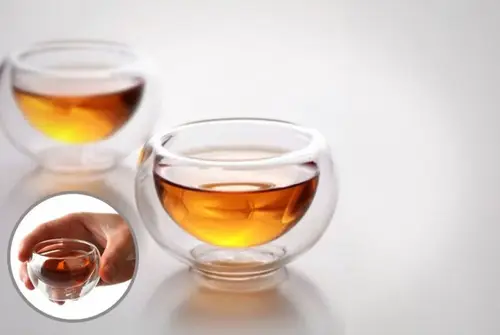كوب زجاج مزدوج 