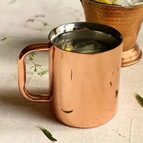 كوب نحاس مبطن بالاستيل