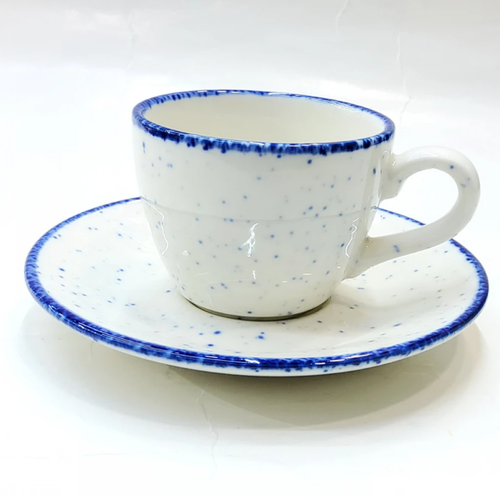 #KHE150-P؛ كوب قهوة سيراميكي مع صحن سعة 150 مل #KHP