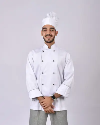 قميص طباخ   العدد 1  مقاس     S\XS\M\L\XL\2XL   