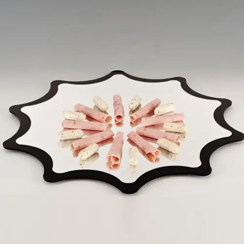 مرايا عرض طعام مدببة 