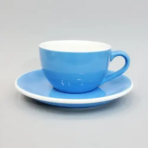 #EG150-BL؛ كوب قهوة وصحن 150 مل #E /BL