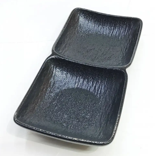#BS5354-BK؛ طبق صلصة خزفي 1x2 - RC/BK