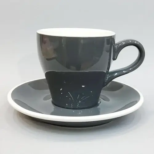 #TL280-DG؛ كوب قهوة وصحن 280 مل #T /DG