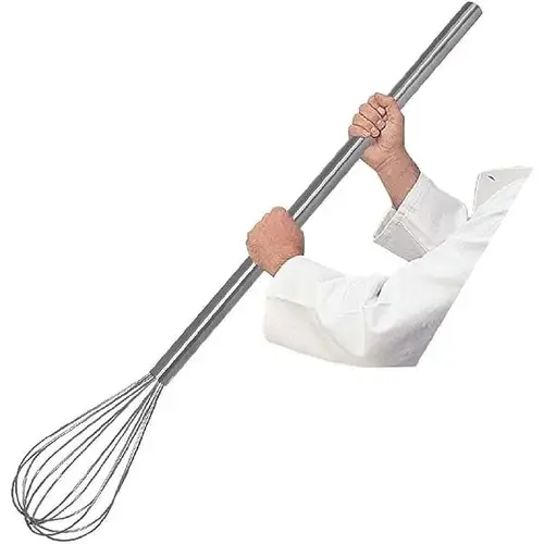 مضرب سلك استيل طويل