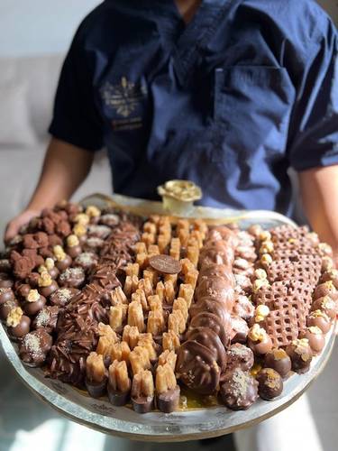 round tray-صينية رخام مدورة