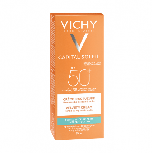 كريم واقي شمس مخملي ايديال سولاي بعامل حماية 50SPF من فيشي - 50مل