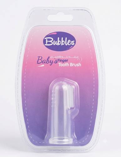 فرشاة إصبع تنظيف الأسنان واللثة للأطفال من بابلز (Bubbles Baby's Finger Tooth Brush