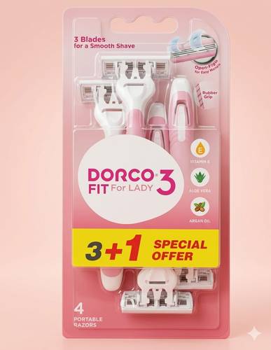 شفرات حلاقة نسائيه 3+1من دوكورو