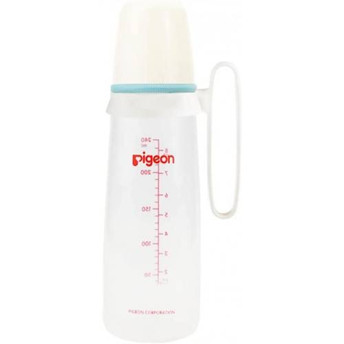 بيجون رضّاعة بلاستيك ذات رقبة رفيعة خالية من مادة ( بي دي ار) بمقبض 240 مل