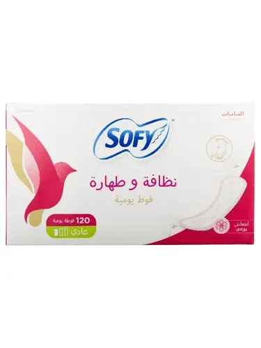 سوفي - فوط يومية كلين اند بيور - منعش - 120 فوطة