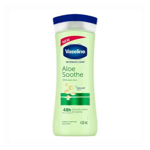 لوشن فازلين تهدئة وترطيب الألو فيرا 400مل  - Vaseline aloe