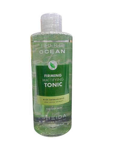 لتونيك Sheida Pure Ocean 250 مل المخصص للبشرة الدهنية والمختلطة، ويهدف لتنقية البشرة وشد المسام وتقليل اللمعان وإبراز إشراقة الجلد.