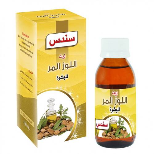 سندس زيت اللوز المر للبشرة - 100مل