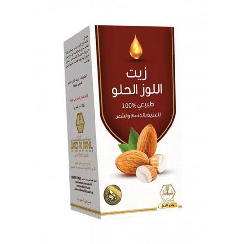وادى النحل زيت اللوز الحلو للعناية بالشعر والجسم - 125 مل