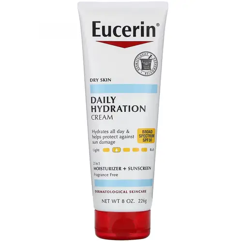 كريم الترطيب اليومي بمعامل حماية من الشمس 30 SPF من يوسيرين - 226جرام