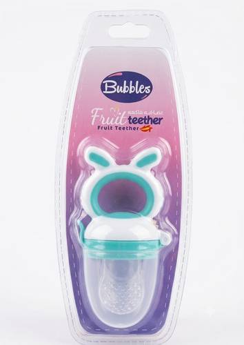 عضاضة فواكه للأطفال من بابيلز (Bubbles Fruit Teether) - لون تركواز