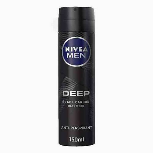 نيفيا بخاخ مزيل عرق للرجل  DEEP بلاك كربون دارك وود 150مل