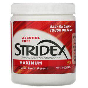 مناديل Stridex لإزالة حب الشباب - 90منديل