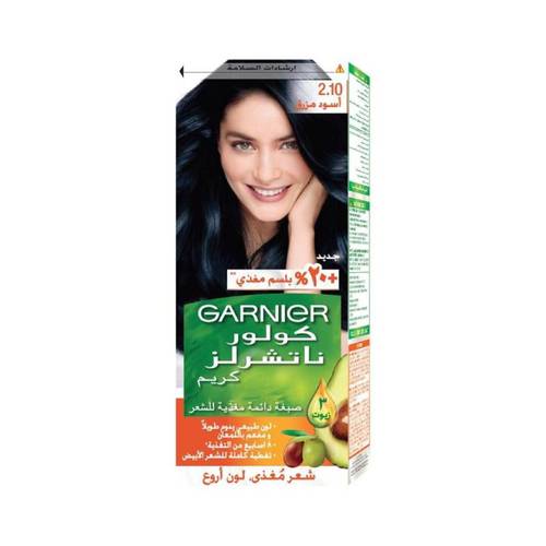 صبغه غارنييه أسود مزرق  2/10